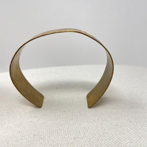 Handcrafted Adjustable Copper & Brass Cuff Bracelets Rustic Minimalist Artsy - Picture 4 of 16